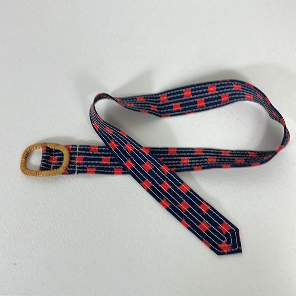 J. Crew S/M Novelty Print Belt Bundle of 2 - Watermelon & Polka Dot - Picture 7 of 11